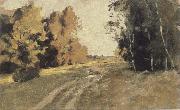 Levitan, Isaak Evening forest ways china oil painting reproduction